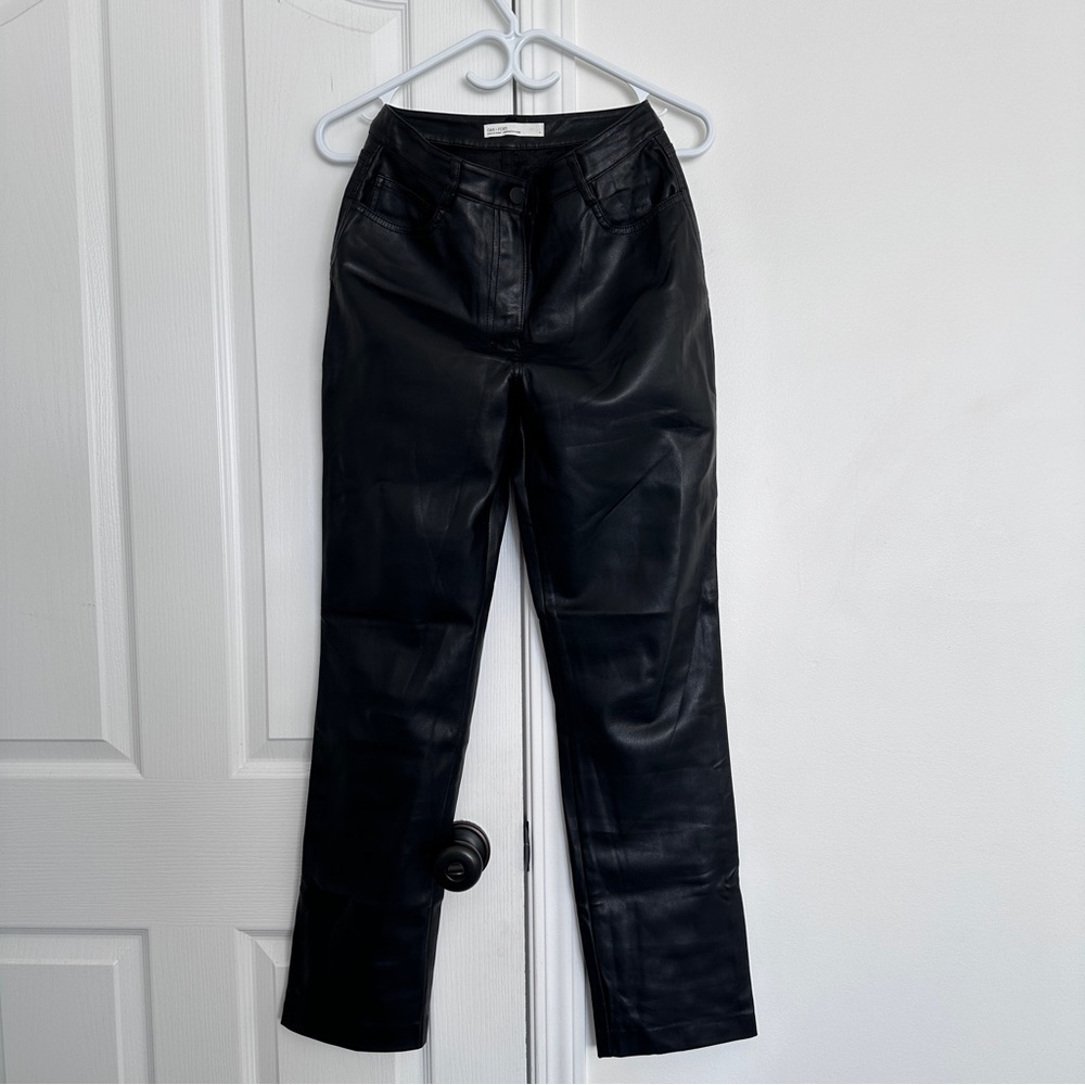 Oak + Fort Vegan Leather Pants
